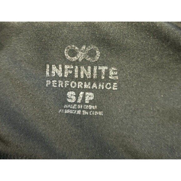 Infinite Performance Women’s Small Athletic Black Shorts Zip Pocket 8” Inseam - Picture 3 of 6
